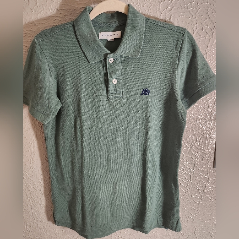 Aeropostale Green Polo AEROPOSTAL Shirt Classic Short Sleeve
